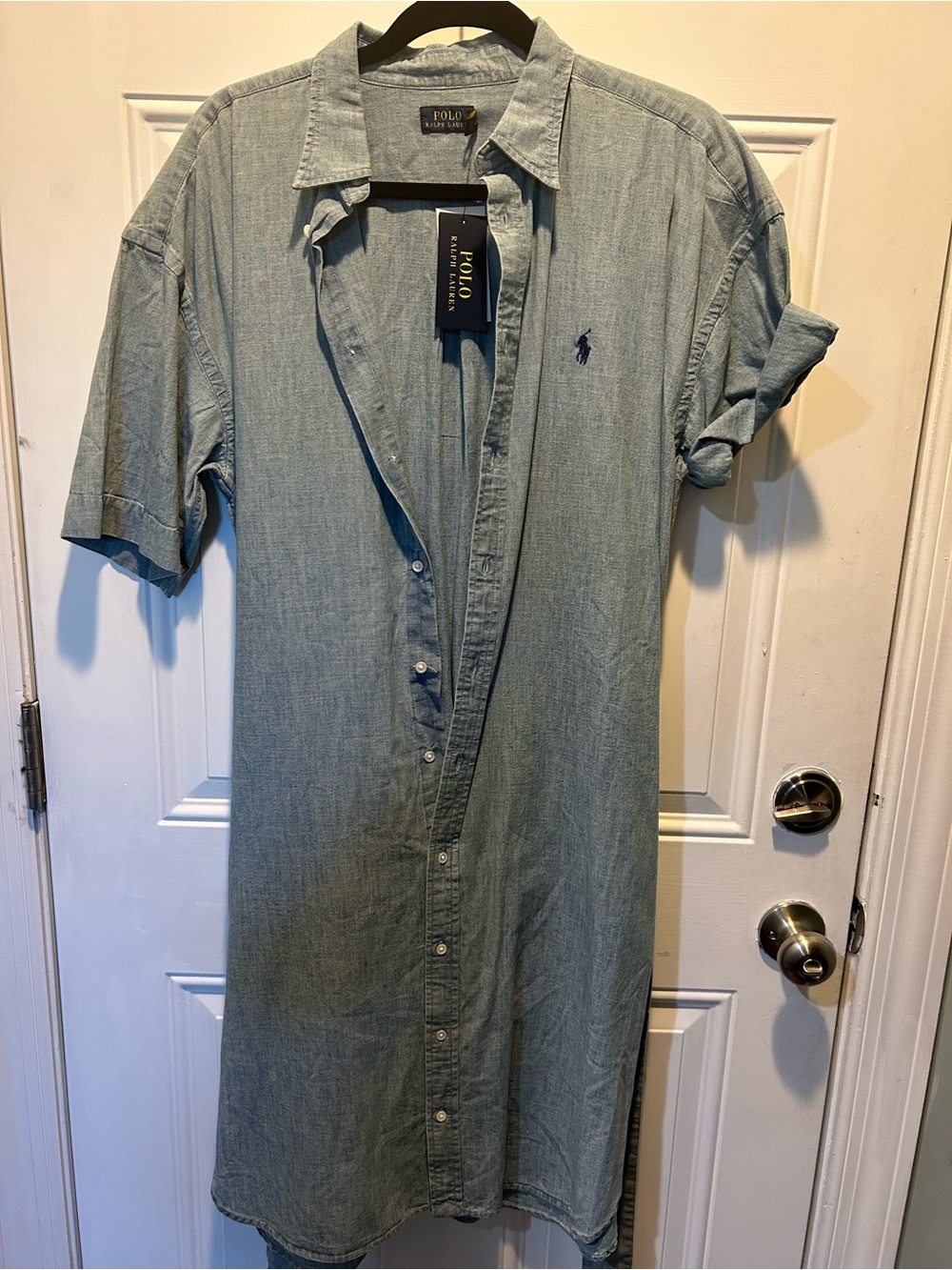 Polo by Ralph Lauren Light Blue Denim Shirt Dress